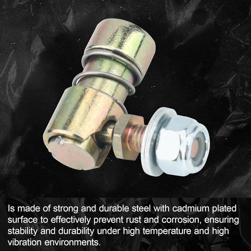 shiguan Throttle Disconnect, Quick Release Ball Joint, 1/4-28 in Female Thread, with Spring, Washers and Lock Nut, for Throttle Cable Ball End, Steel Carburetor Linkages - Image 4
